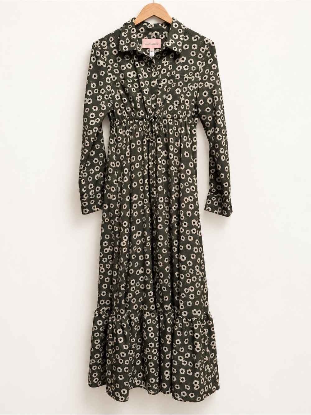 NWT Hutch x Maxey Greene Floral Maternity Maxi Shirtdress M